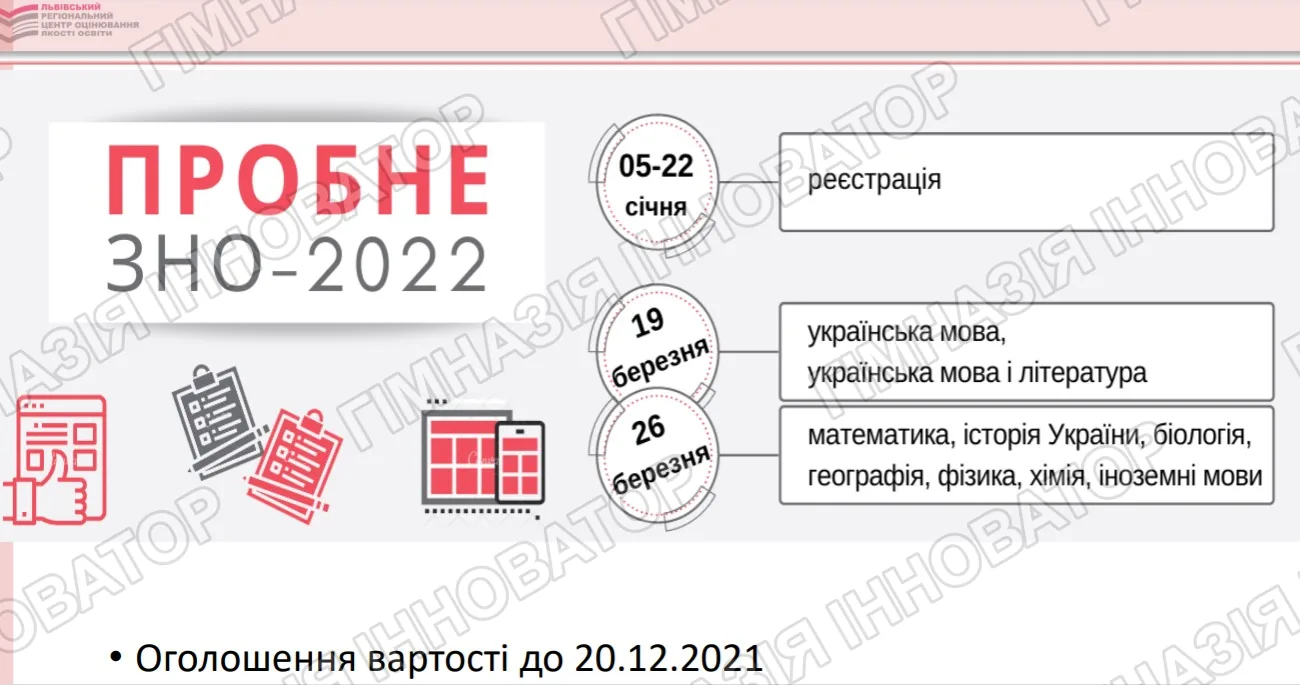 Особливості ЗНО-2022
