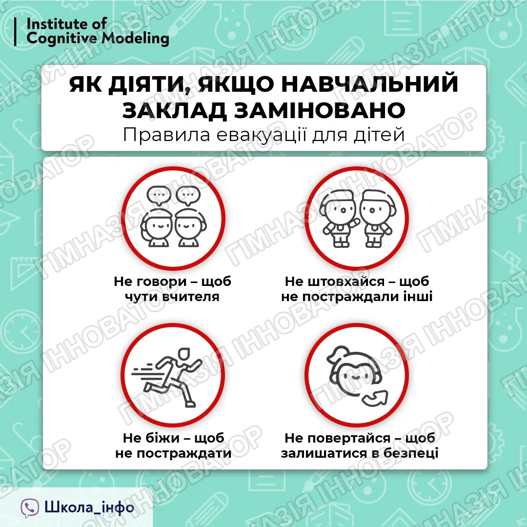 Як діяти, якщо навчальний заклад заміновано. Правила евакуації