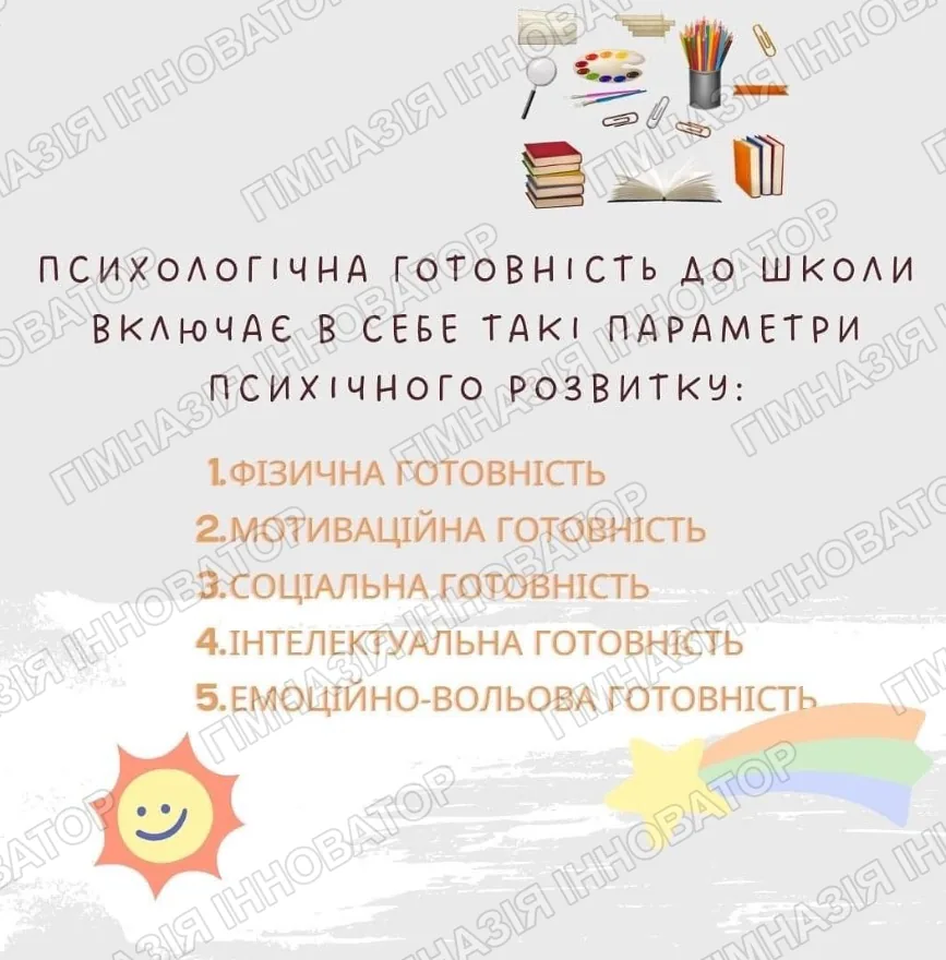 Психологічна готовність до школи
